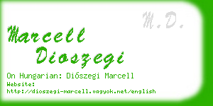 marcell dioszegi business card